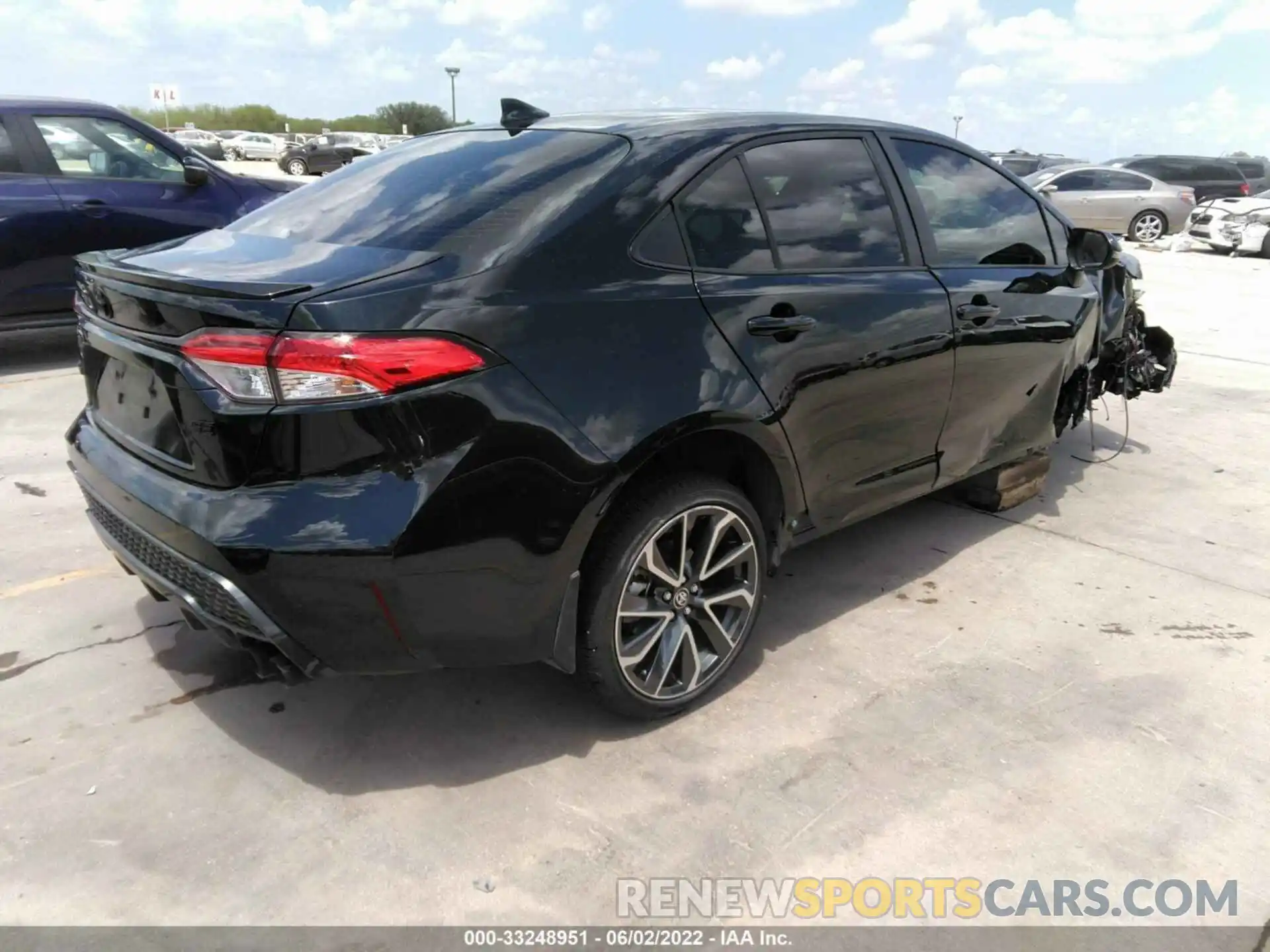 4 Photograph of a damaged car JTDS4MCE3NJ091911 TOYOTA COROLLA 2022