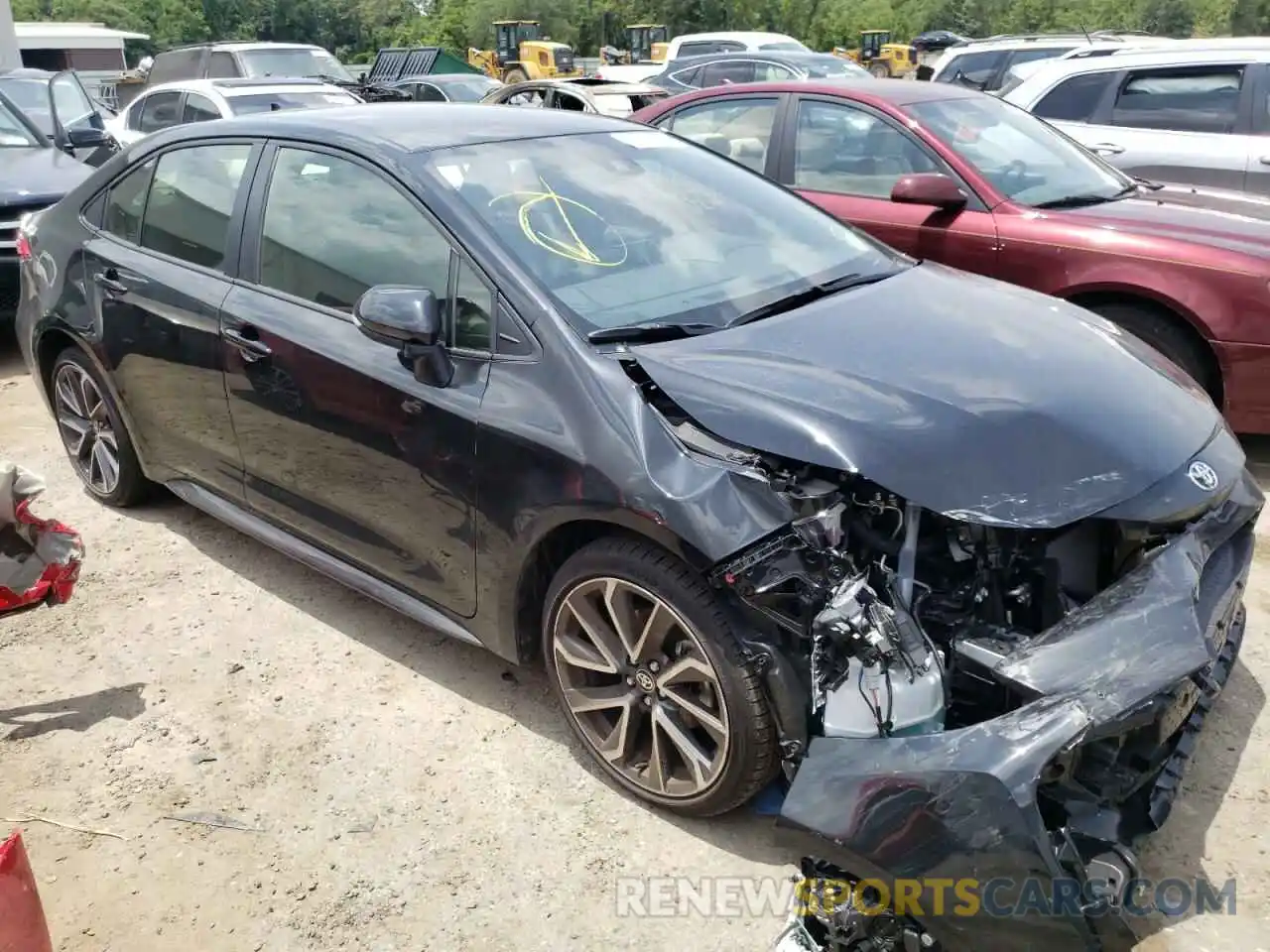 1 Photograph of a damaged car JTDS4MCE3NJ092024 TOYOTA COROLLA 2022