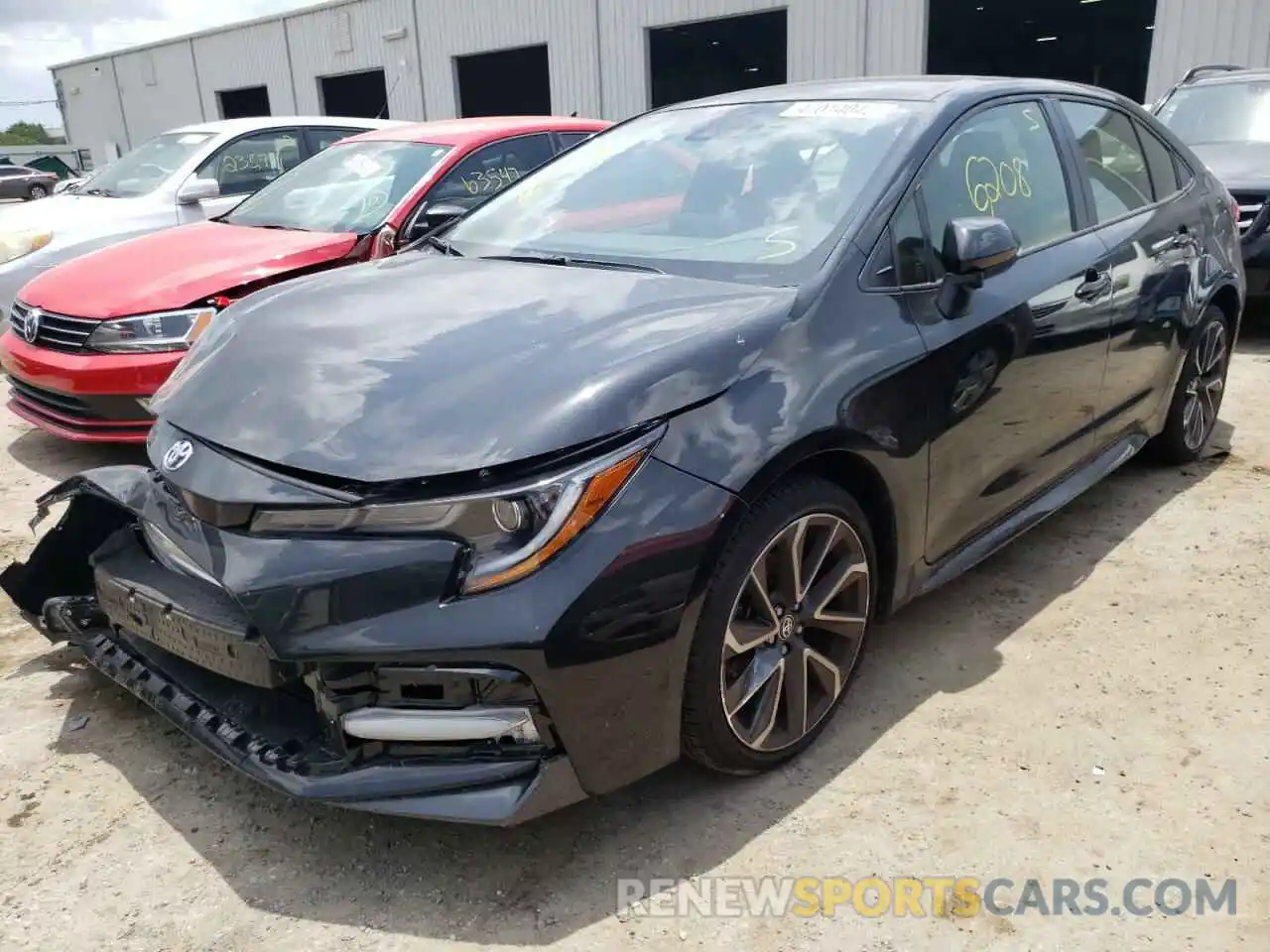 2 Photograph of a damaged car JTDS4MCE3NJ092024 TOYOTA COROLLA 2022