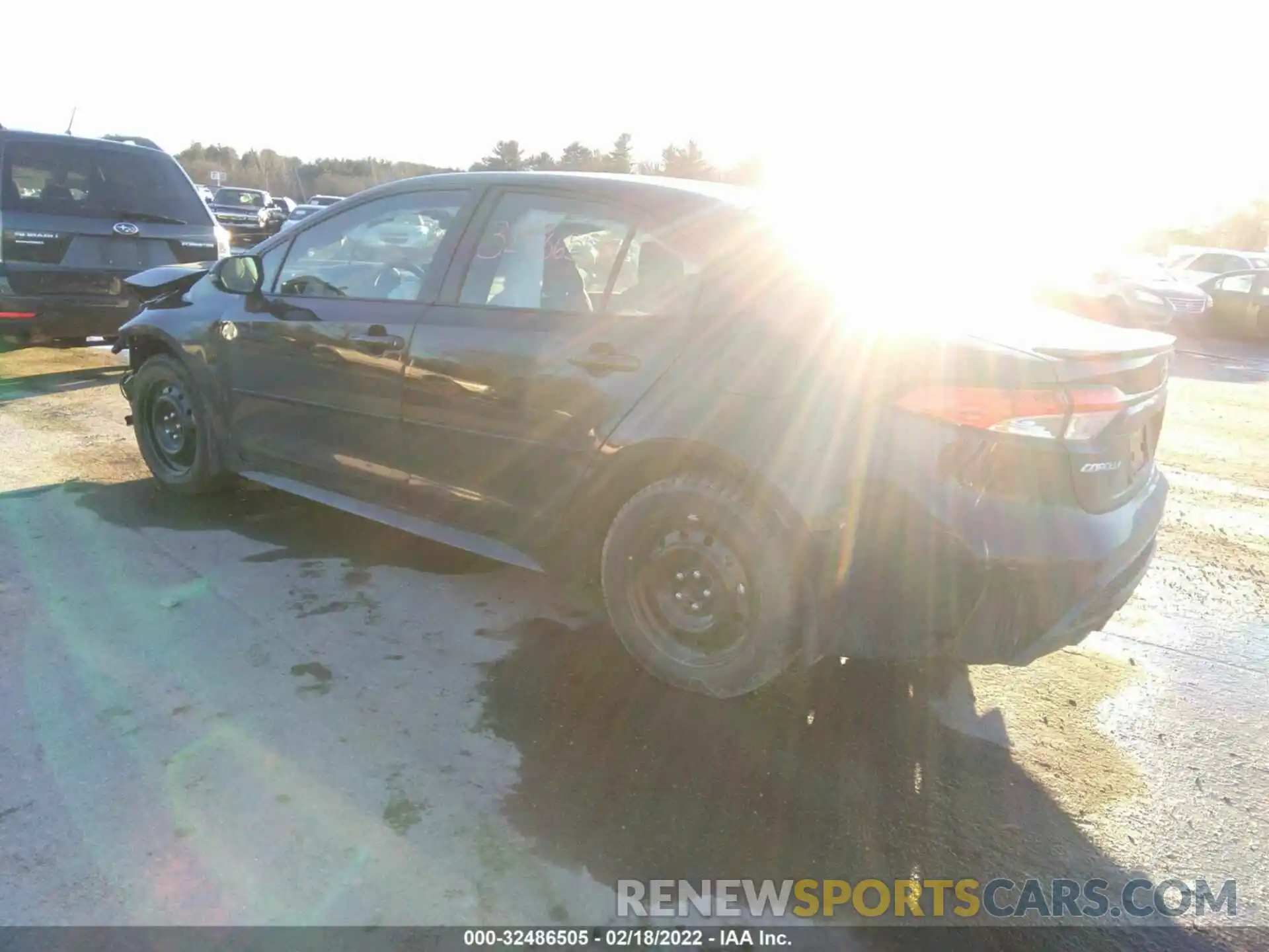 3 Photograph of a damaged car JTDS4MCE3NJ092363 TOYOTA COROLLA 2022