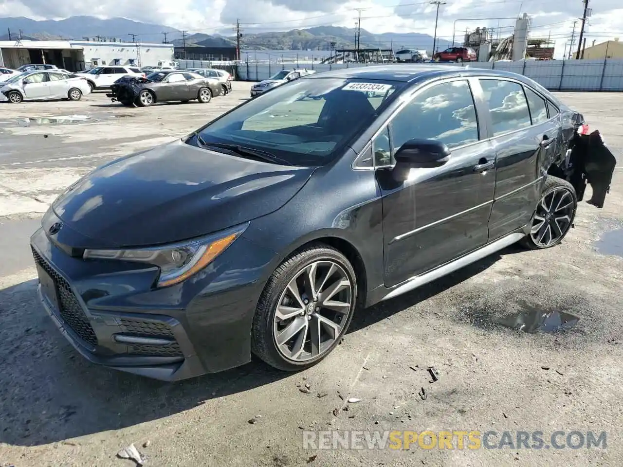 1 Photograph of a damaged car JTDS4MCE3NJ095196 TOYOTA COROLLA 2022