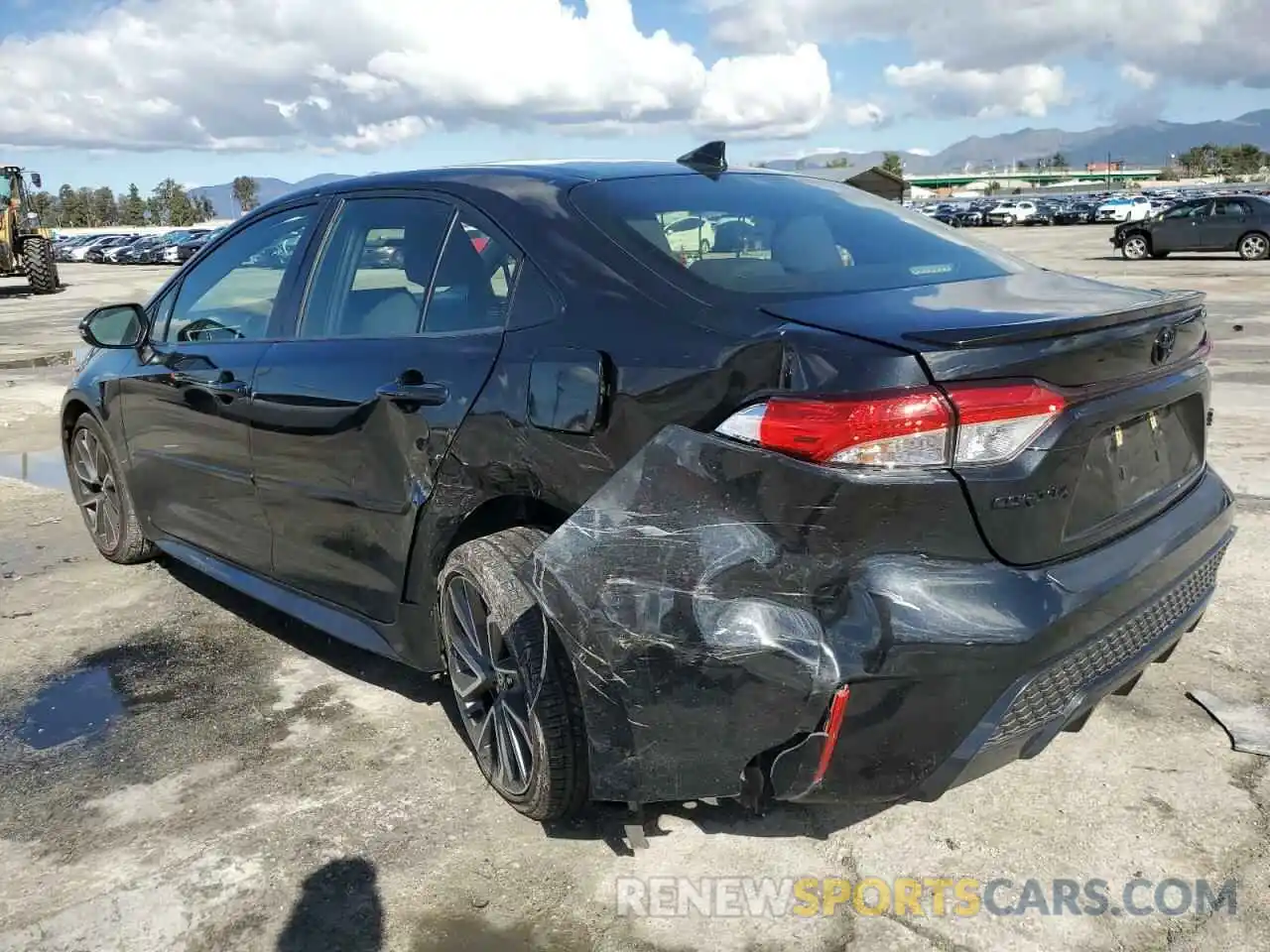 2 Photograph of a damaged car JTDS4MCE3NJ095196 TOYOTA COROLLA 2022