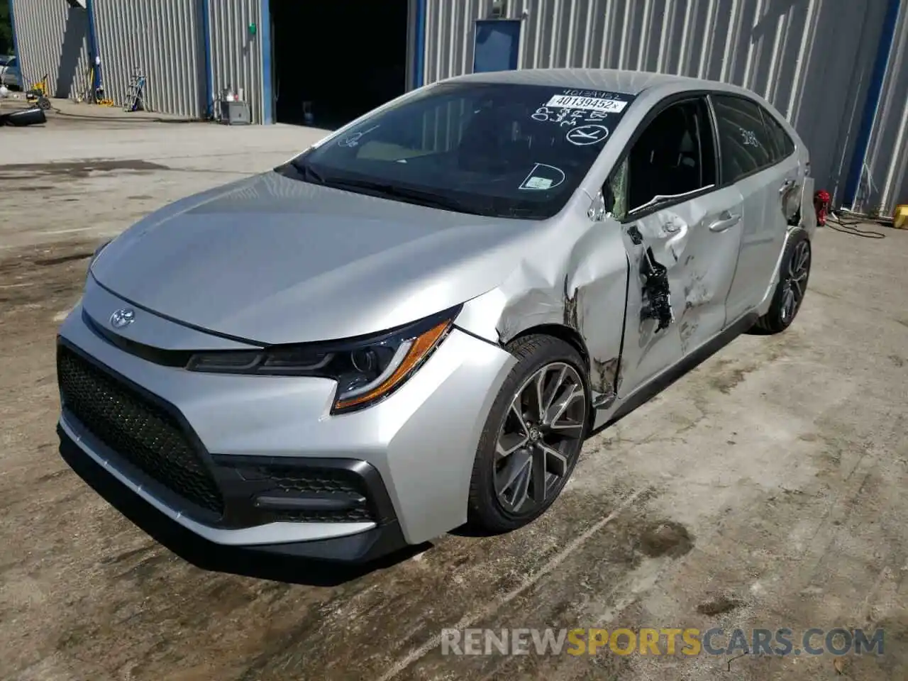 2 Photograph of a damaged car JTDS4MCE4N3500311 TOYOTA COROLLA 2022