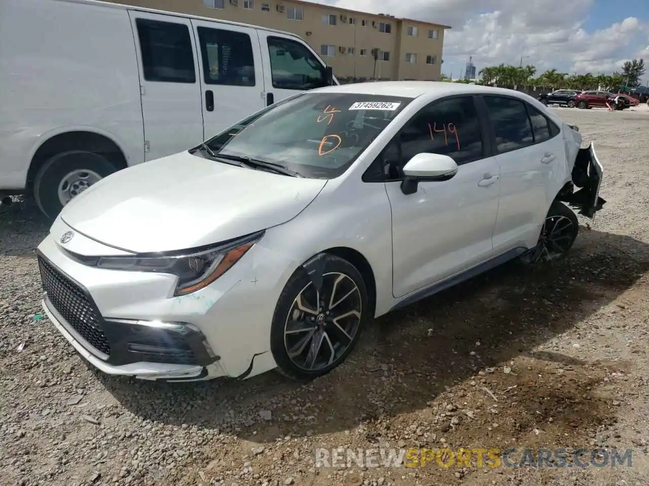 2 Photograph of a damaged car JTDS4MCE4N3504391 TOYOTA COROLLA 2022