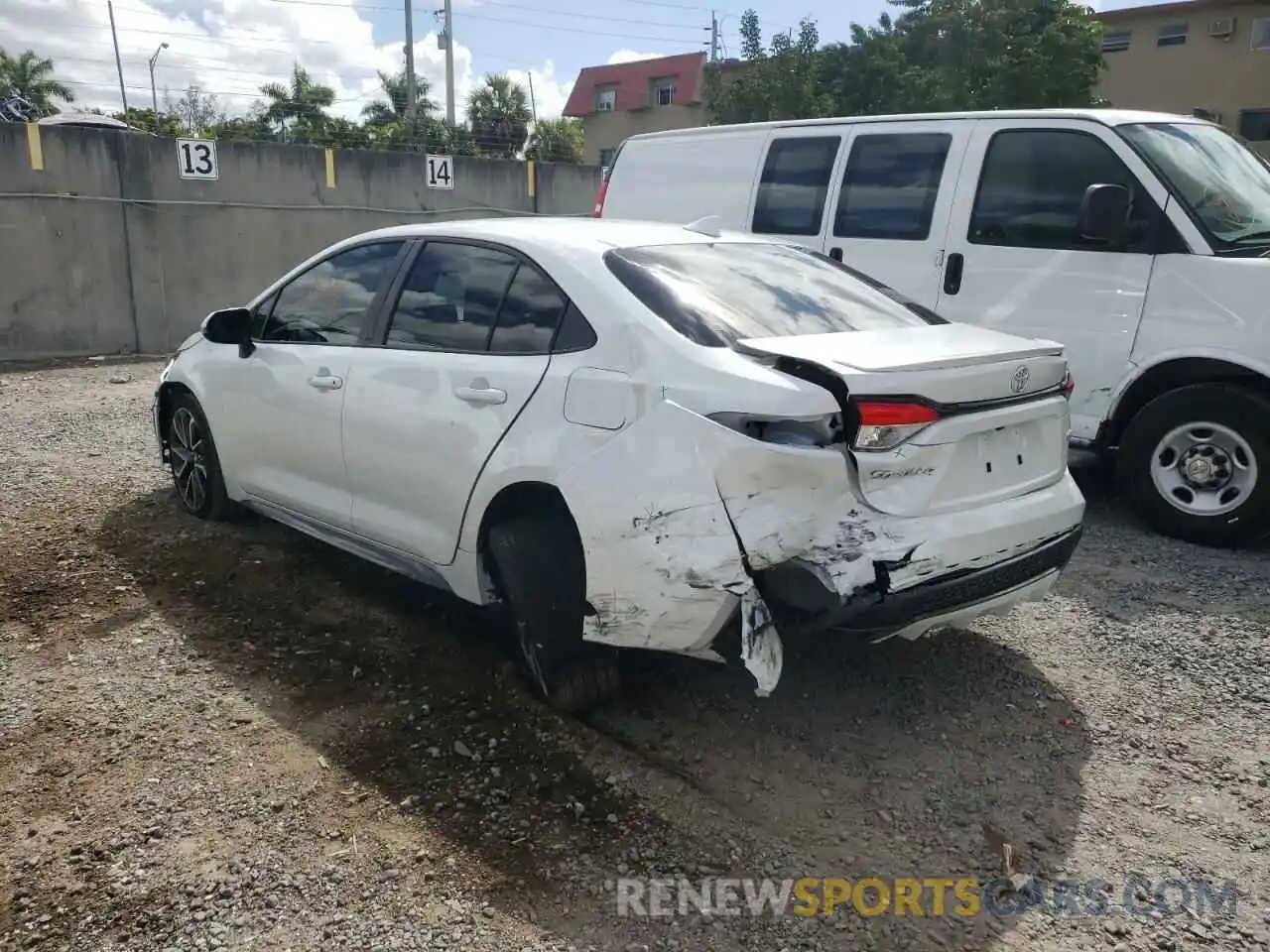 3 Photograph of a damaged car JTDS4MCE4N3504391 TOYOTA COROLLA 2022