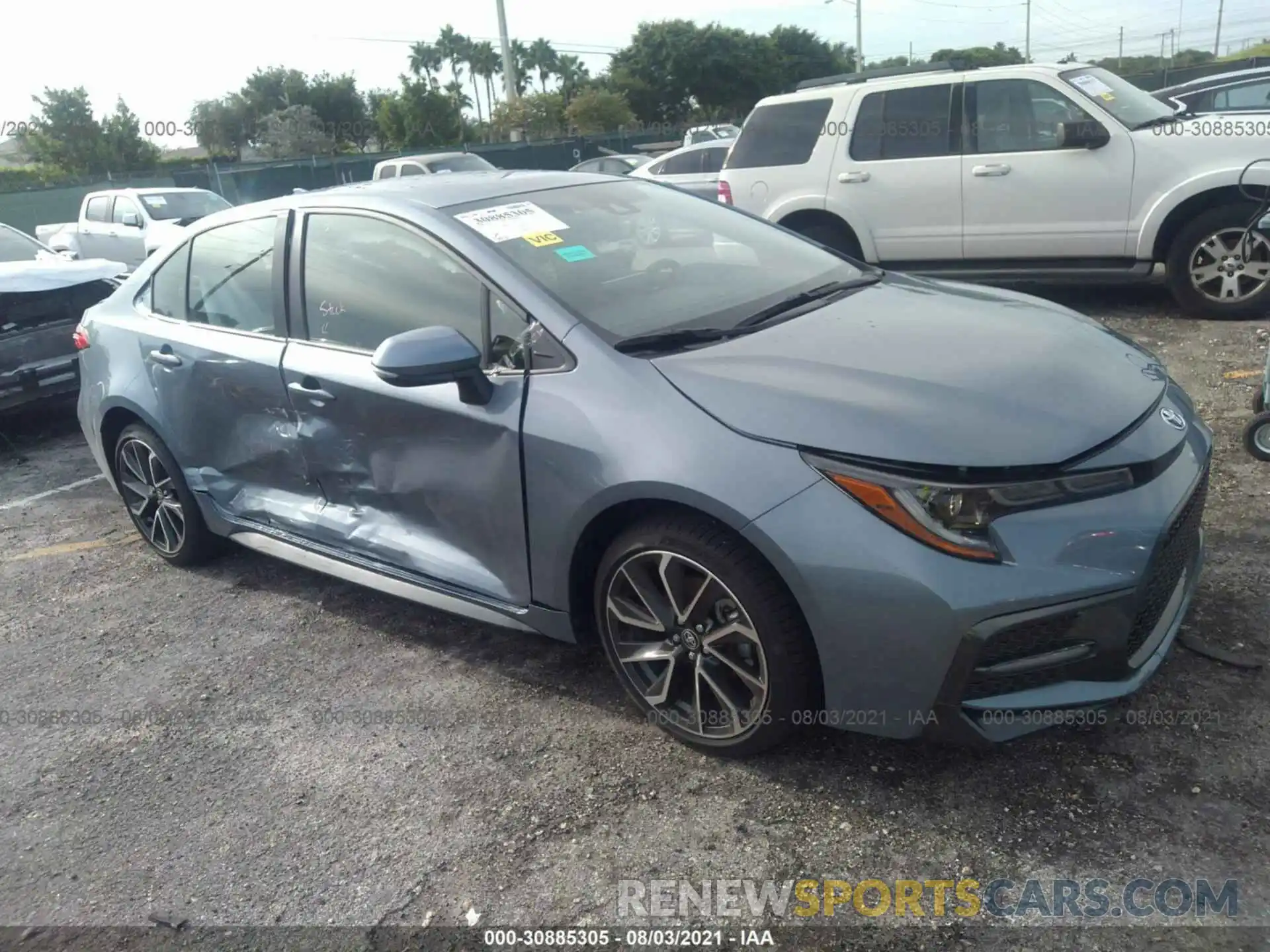 1 Photograph of a damaged car JTDS4MCE4NJ081503 TOYOTA COROLLA 2022