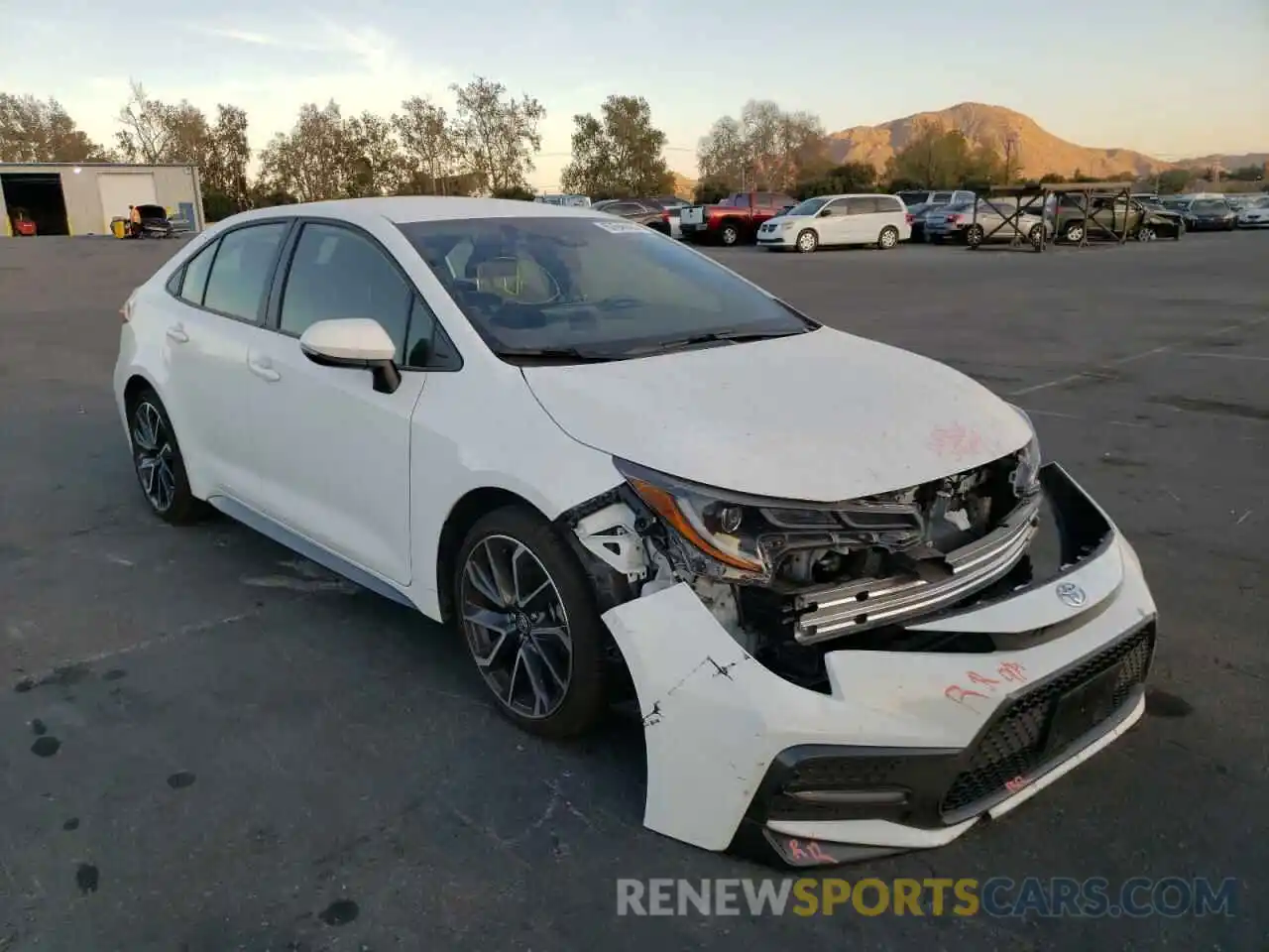 1 Photograph of a damaged car JTDS4MCE4NJ083848 TOYOTA COROLLA 2022