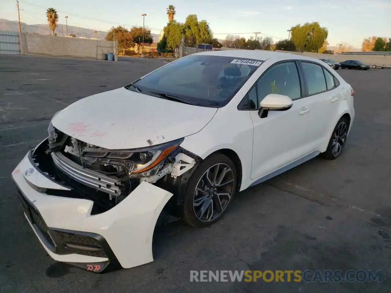 2 Photograph of a damaged car JTDS4MCE4NJ083848 TOYOTA COROLLA 2022