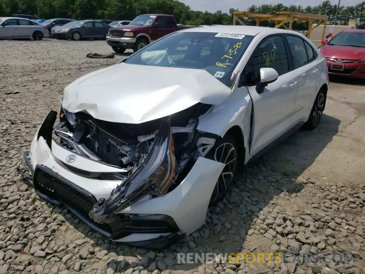 2 Photograph of a damaged car JTDS4MCE4NJ085874 TOYOTA COROLLA 2022