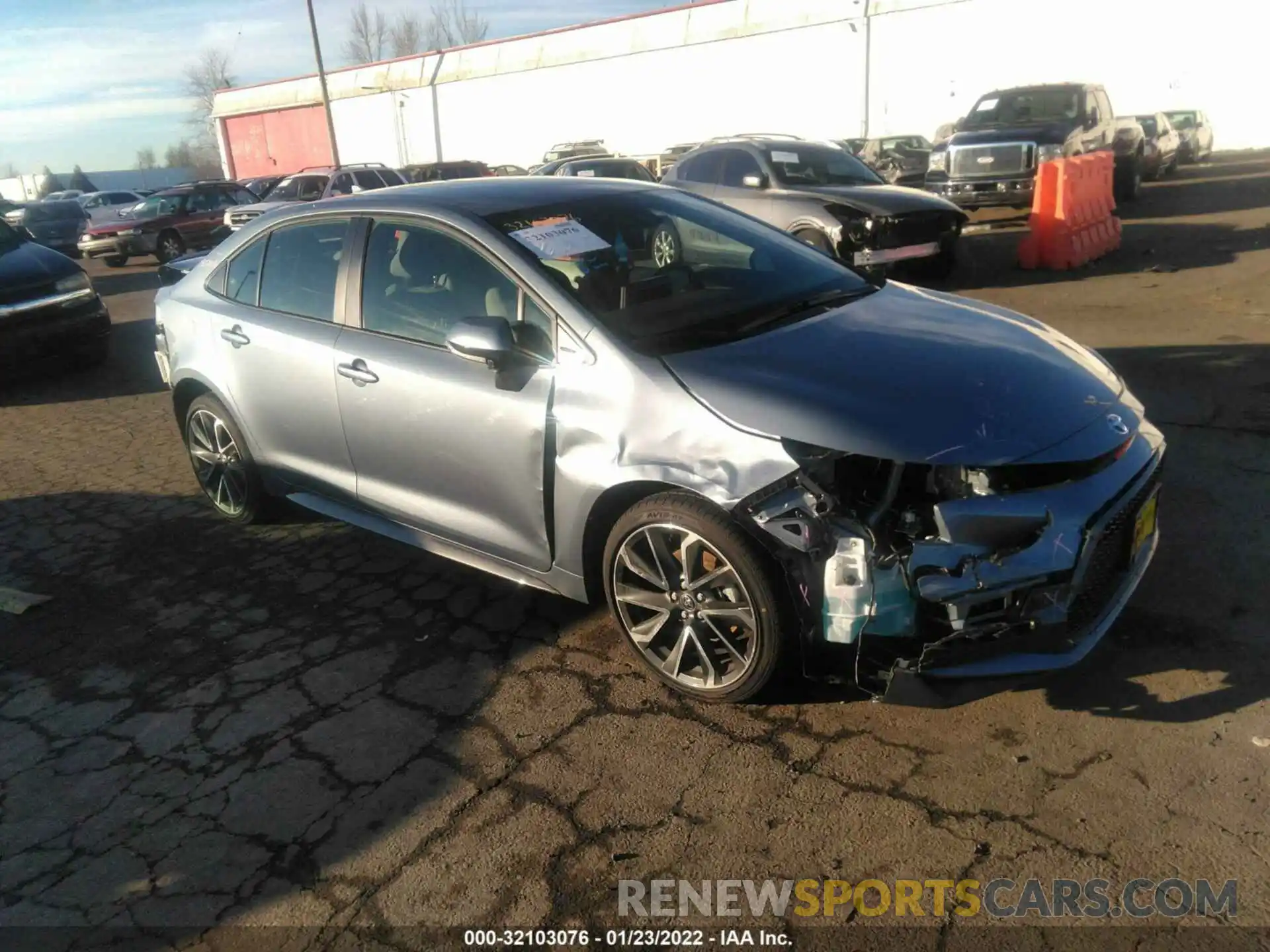 1 Photograph of a damaged car JTDS4MCE4NJ090718 TOYOTA COROLLA 2022