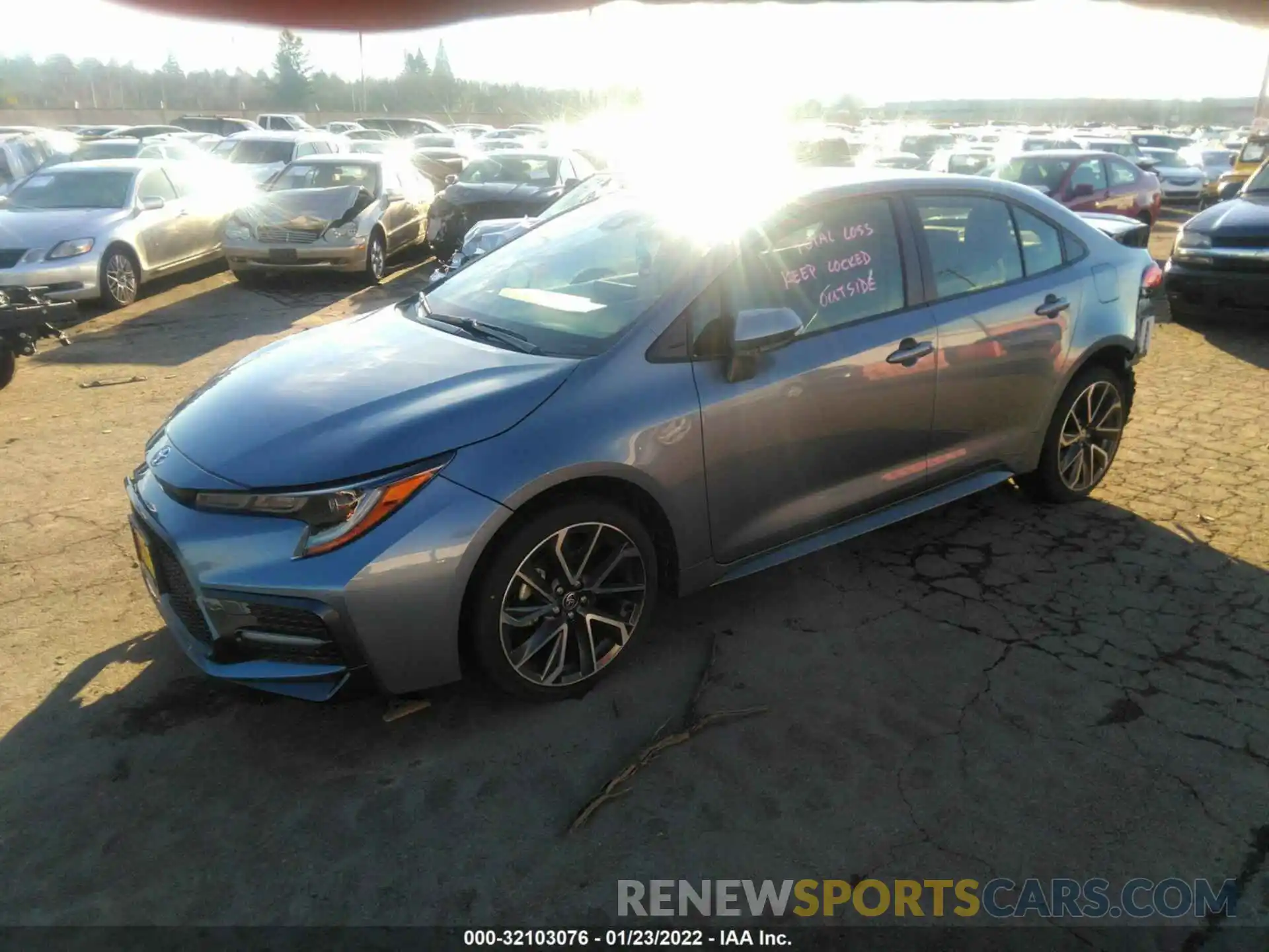 2 Photograph of a damaged car JTDS4MCE4NJ090718 TOYOTA COROLLA 2022