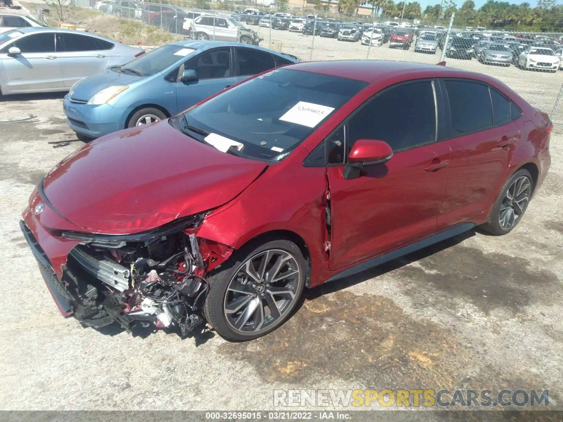 2 Photograph of a damaged car JTDS4MCE4NJ091822 TOYOTA COROLLA 2022