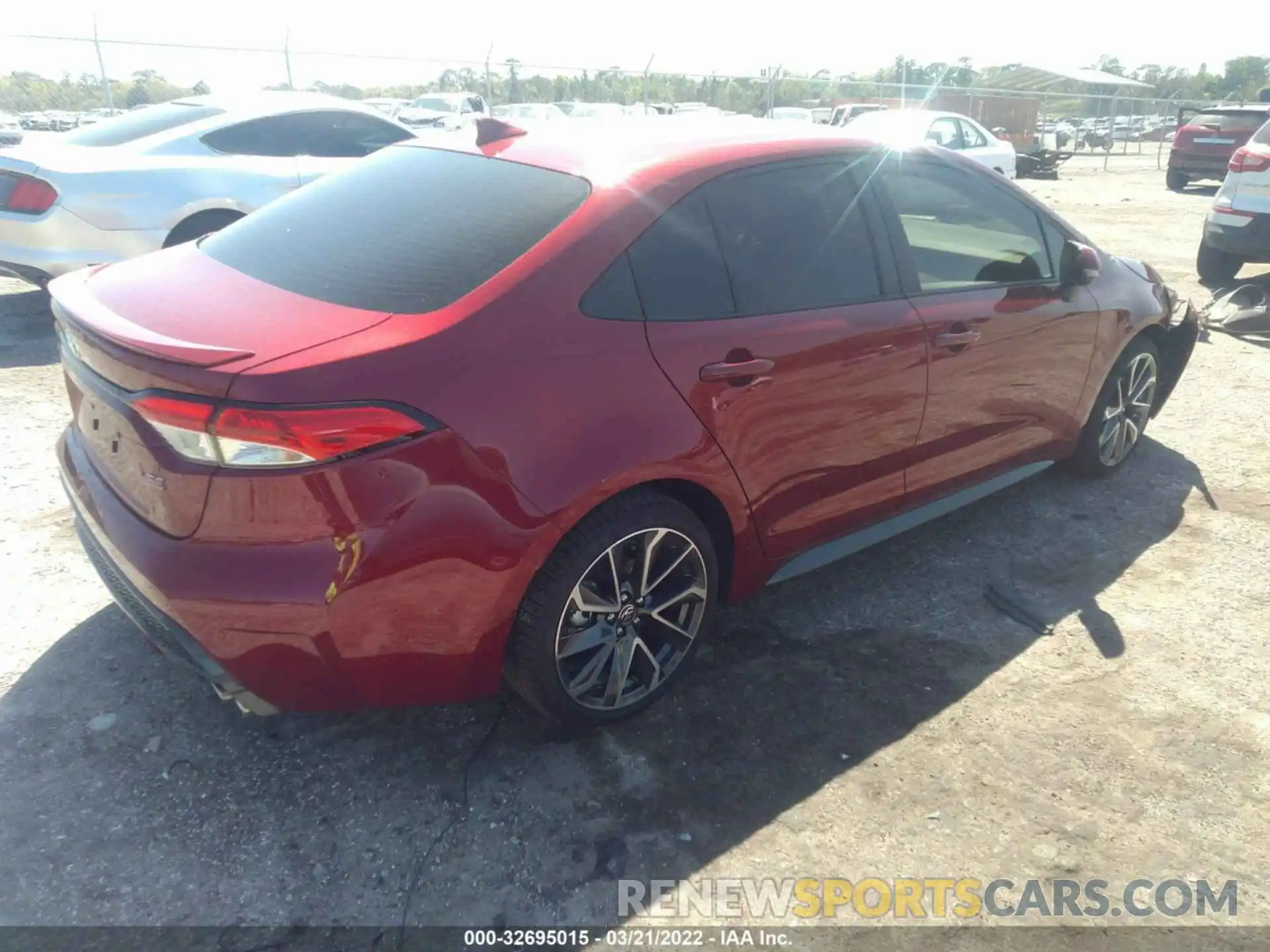 4 Photograph of a damaged car JTDS4MCE4NJ091822 TOYOTA COROLLA 2022