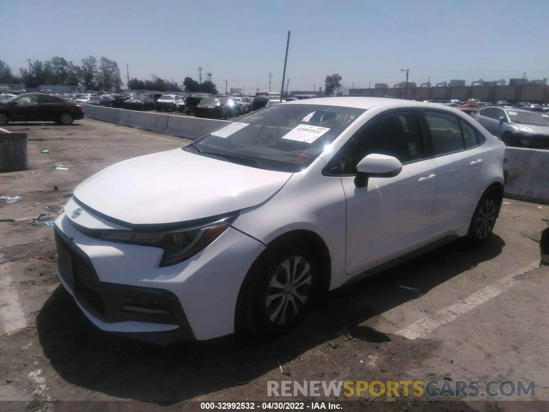 2 Photograph of a damaged car JTDS4MCE5N3500012 TOYOTA COROLLA 2022