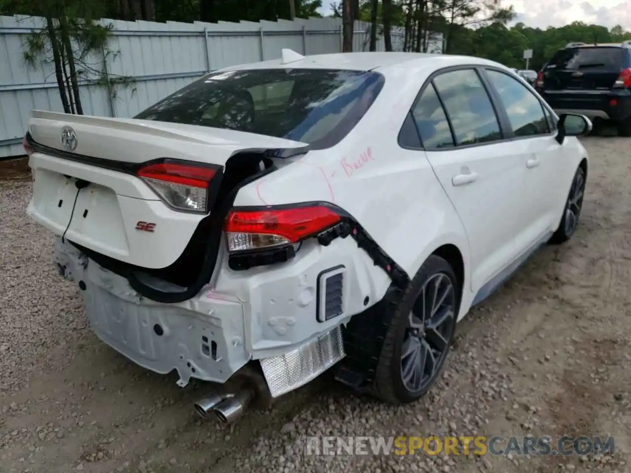 4 Photograph of a damaged car JTDS4MCE5N3500513 TOYOTA COROLLA 2022