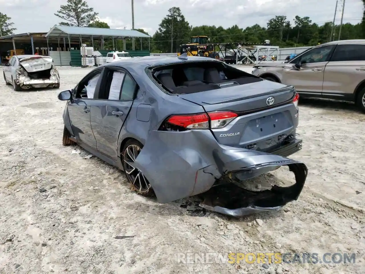 3 Photograph of a damaged car JTDS4MCE5N3507185 TOYOTA COROLLA 2022