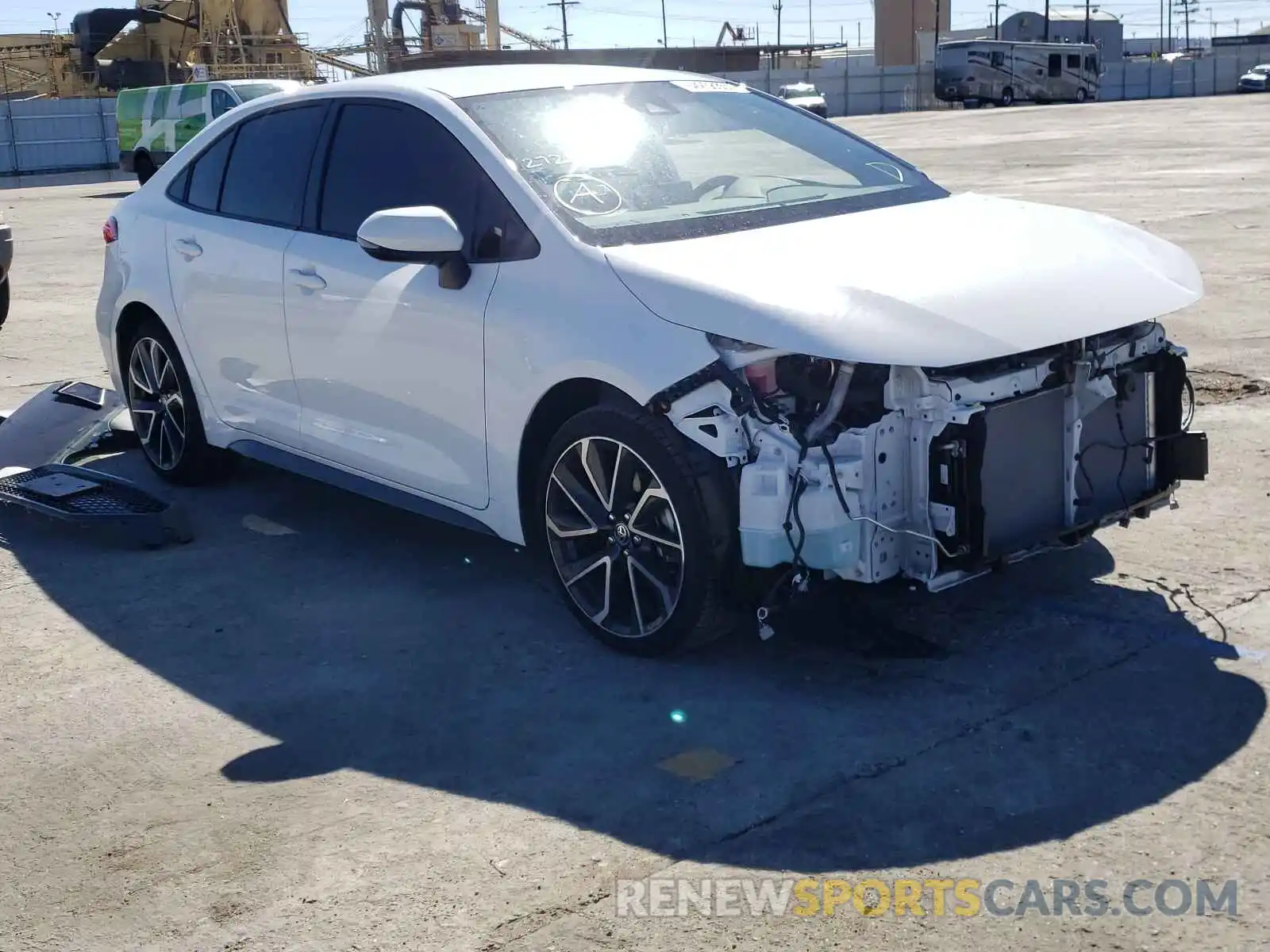 1 Photograph of a damaged car JTDS4MCE5NJ085771 TOYOTA COROLLA 2022