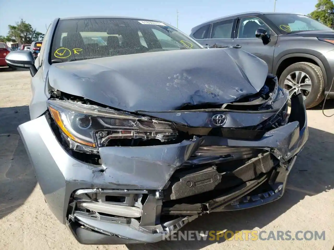 9 Photograph of a damaged car JTDS4MCE5NJ092431 TOYOTA COROLLA 2022