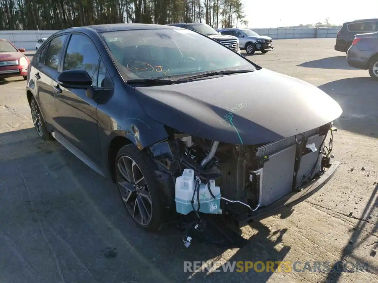 1 Photograph of a damaged car JTDS4MCE5NJ093465 TOYOTA COROLLA 2022