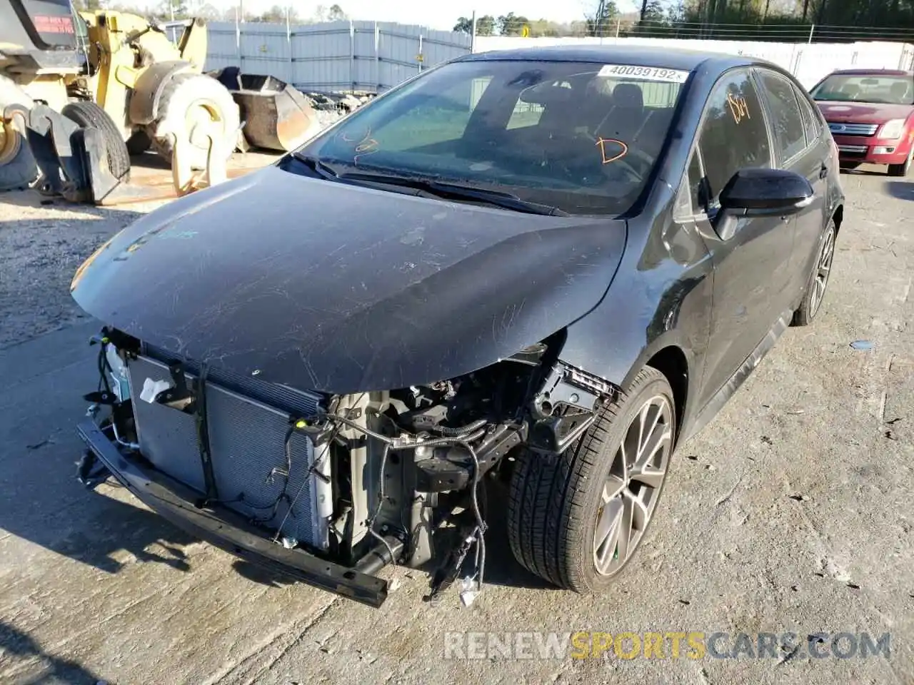 2 Photograph of a damaged car JTDS4MCE5NJ093465 TOYOTA COROLLA 2022