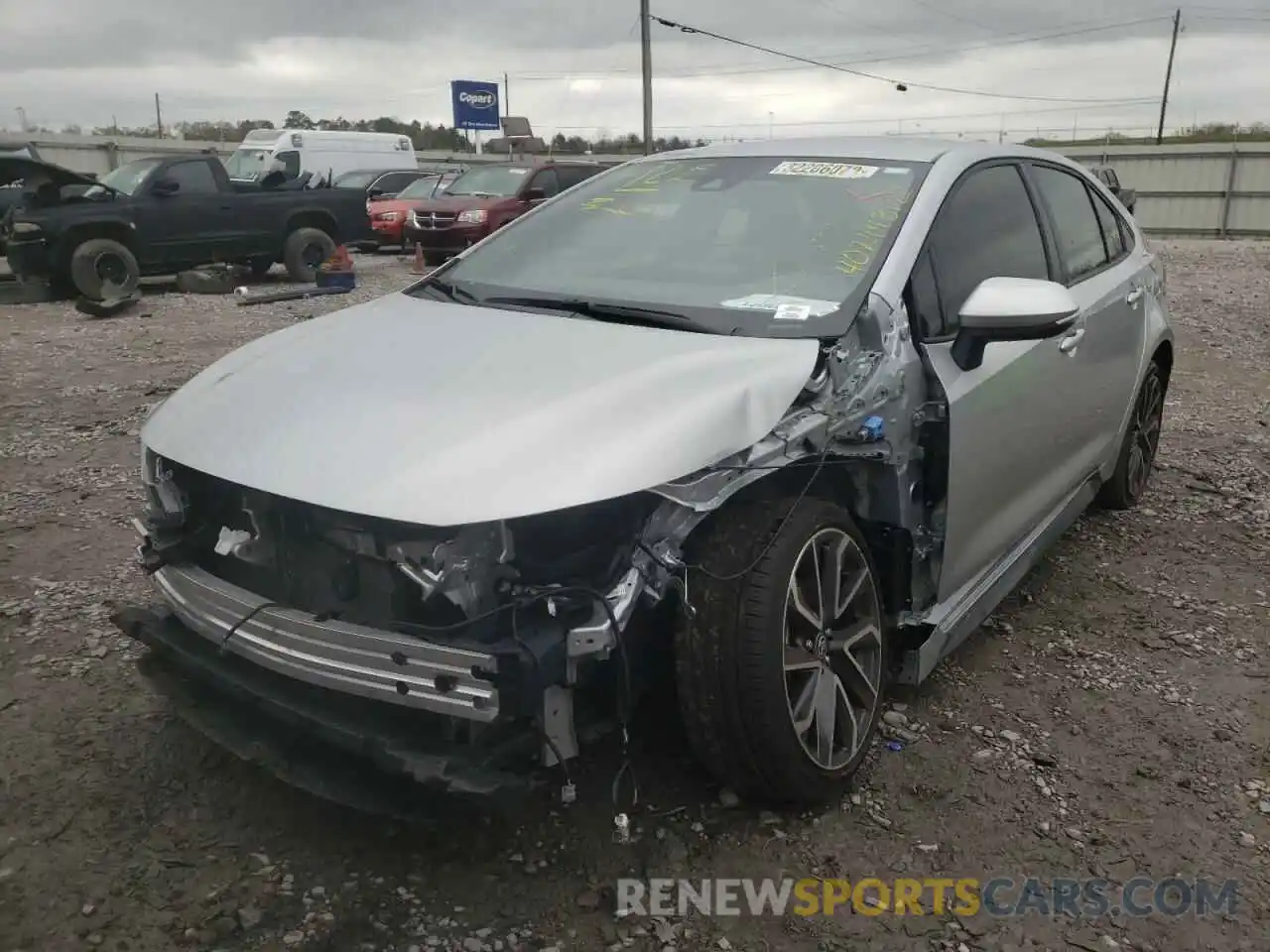 2 Photograph of a damaged car JTDS4MCE6NJ081065 TOYOTA COROLLA 2022