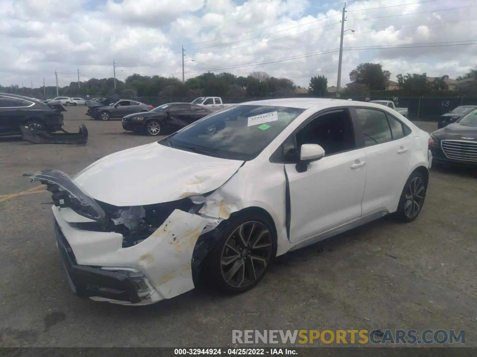 2 Photograph of a damaged car JTDS4MCE7N3502473 TOYOTA COROLLA 2022