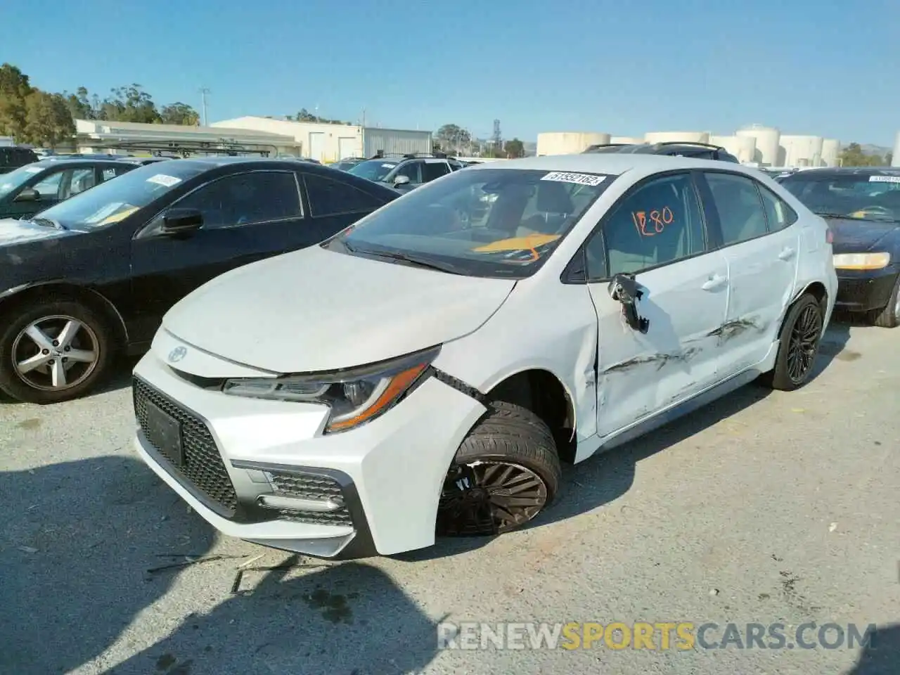 2 Photograph of a damaged car JTDS4MCE7N3505020 TOYOTA COROLLA 2022