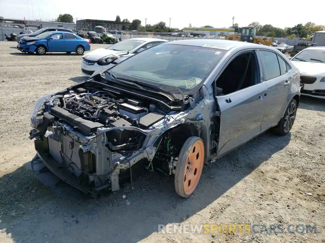 2 Photograph of a damaged car JTDS4MCE7N3505521 TOYOTA COROLLA 2022