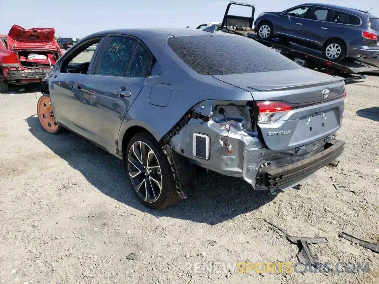 3 Photograph of a damaged car JTDS4MCE7N3505521 TOYOTA COROLLA 2022