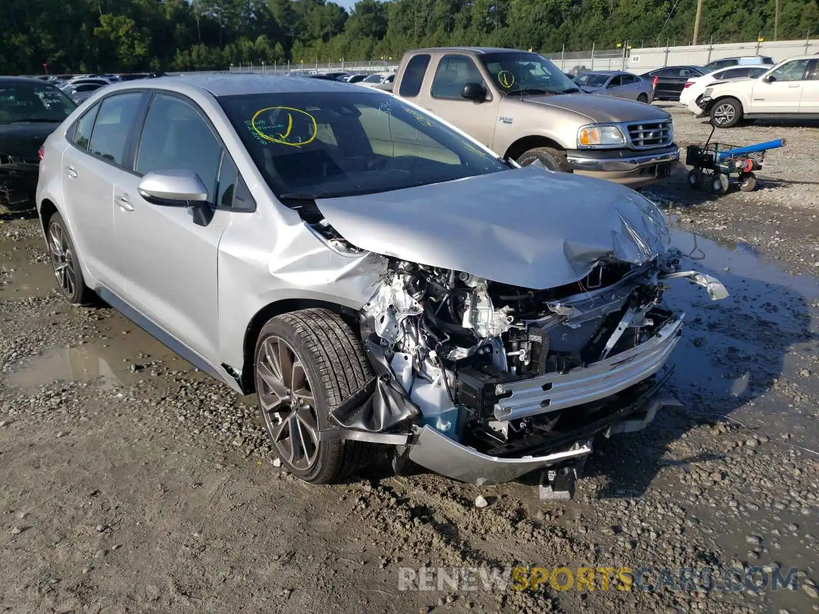 1 Photograph of a damaged car JTDS4MCE7NJ081365 TOYOTA COROLLA 2022