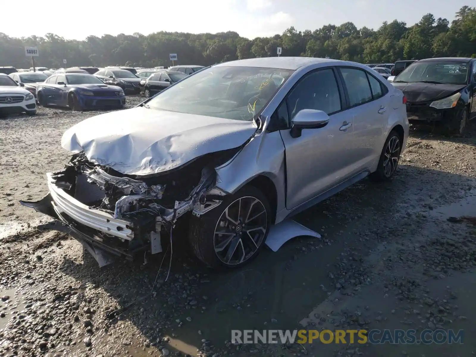 2 Photograph of a damaged car JTDS4MCE7NJ081365 TOYOTA COROLLA 2022