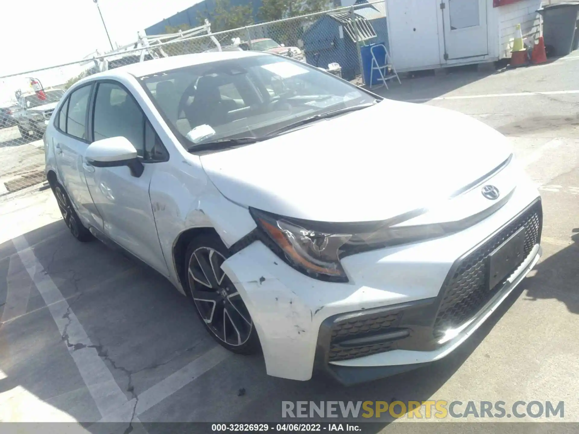 1 Photograph of a damaged car JTDS4MCE7NJ083066 TOYOTA COROLLA 2022