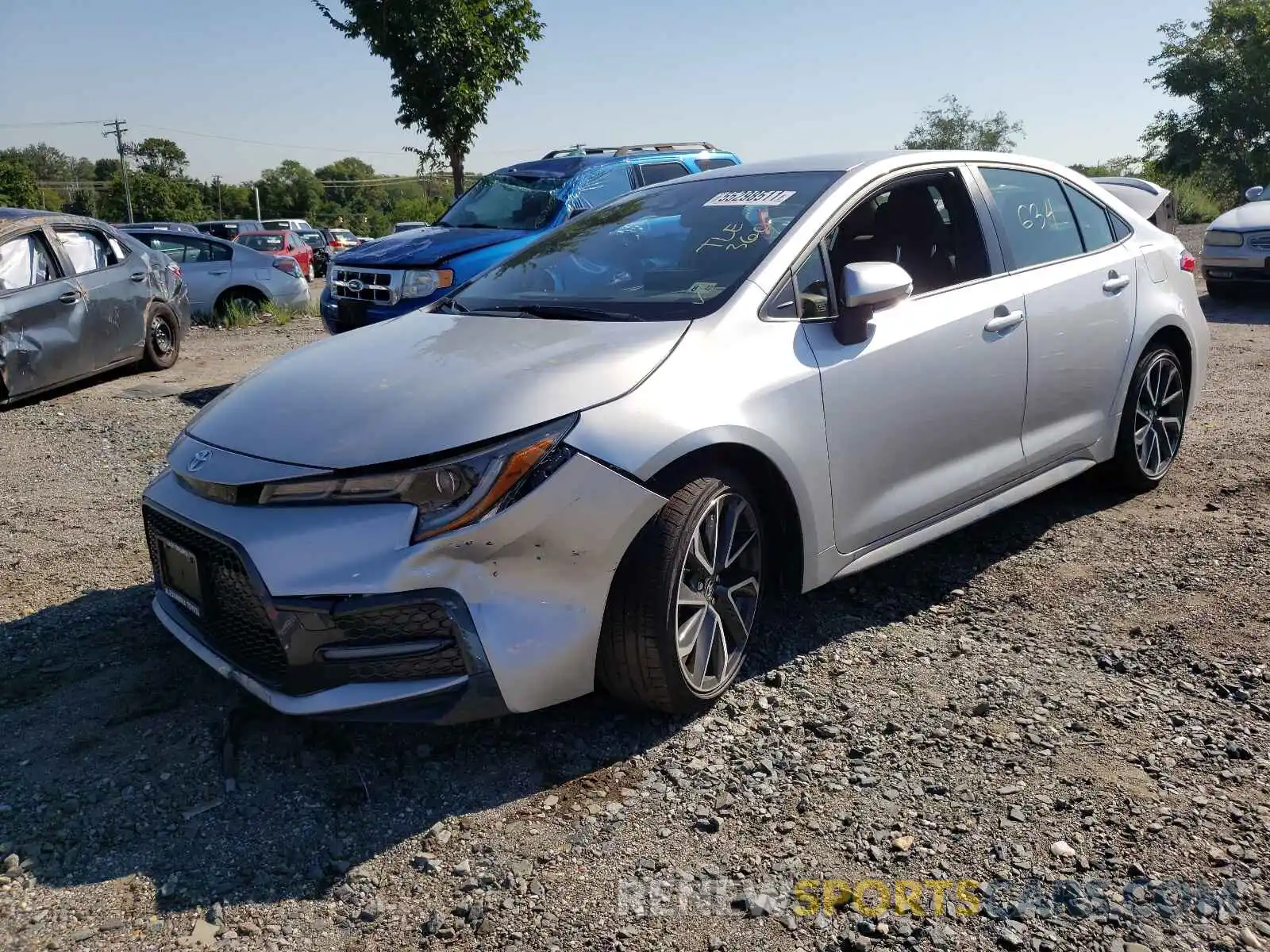 2 Photograph of a damaged car JTDS4MCE7NJ083407 TOYOTA COROLLA 2022