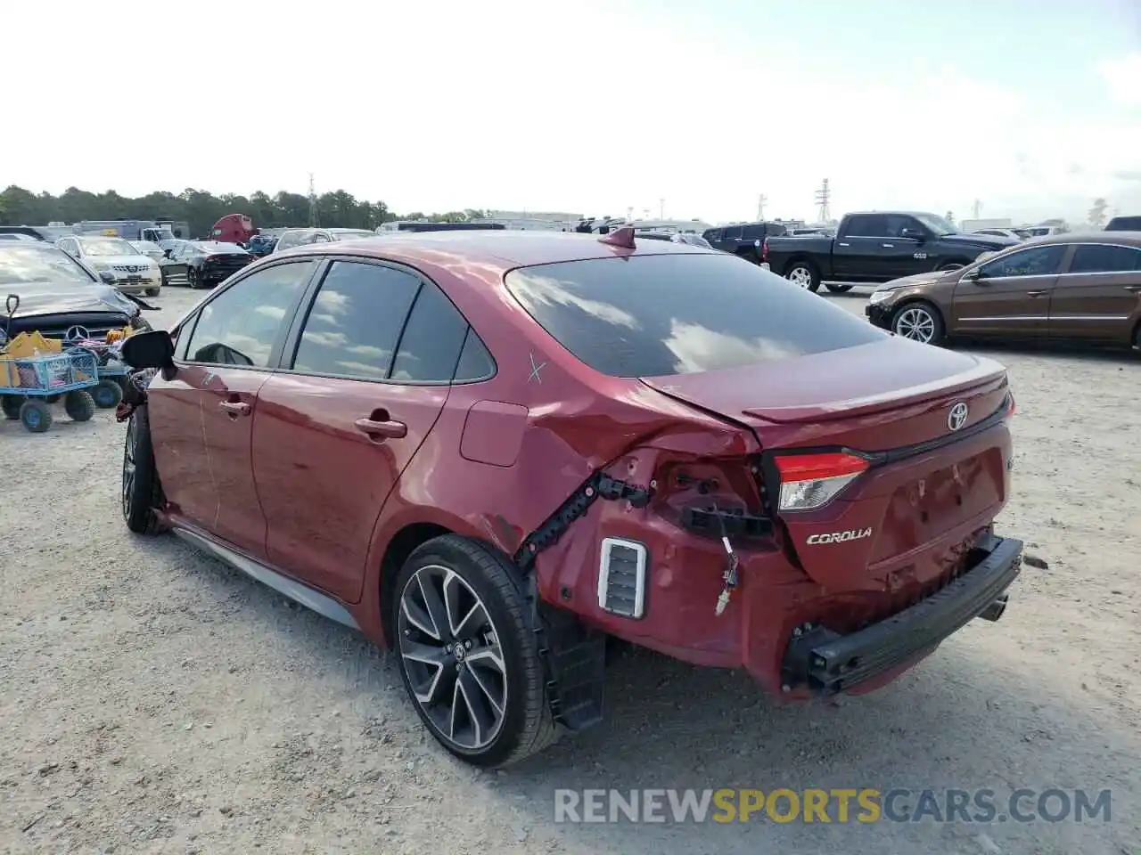 3 Photograph of a damaged car JTDS4MCE7NJ084315 TOYOTA COROLLA 2022