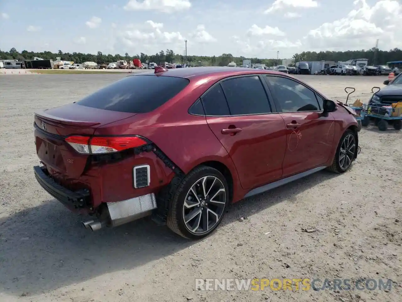 4 Photograph of a damaged car JTDS4MCE7NJ084315 TOYOTA COROLLA 2022