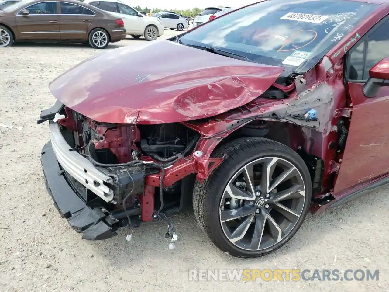 9 Photograph of a damaged car JTDS4MCE7NJ084315 TOYOTA COROLLA 2022