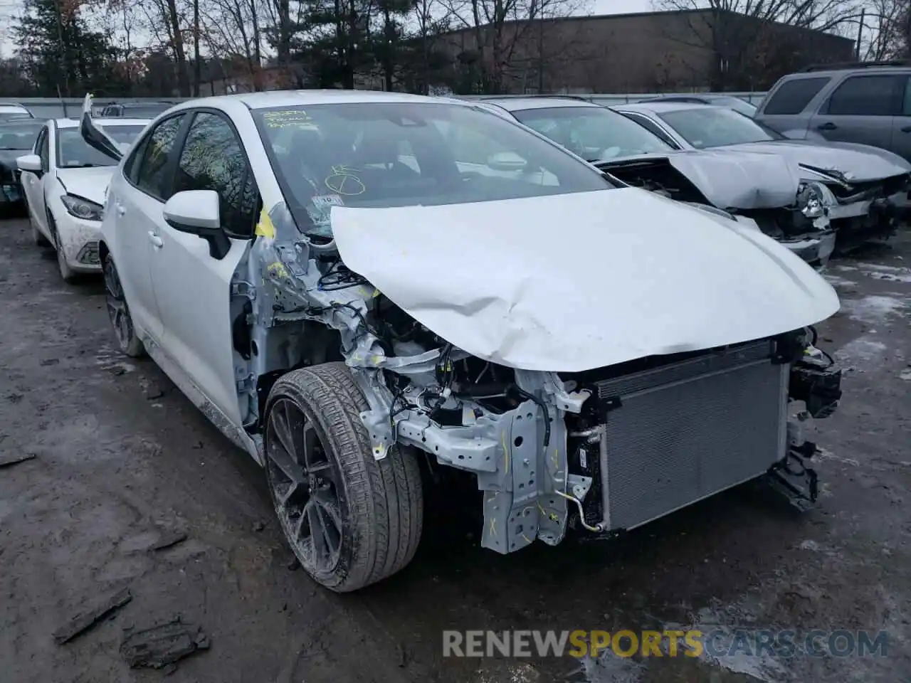 1 Photograph of a damaged car JTDS4MCE7NJ084587 TOYOTA COROLLA 2022