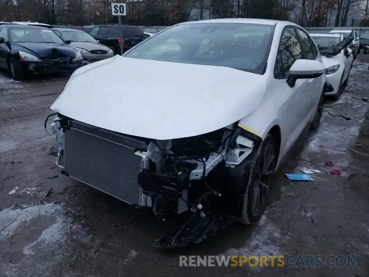 2 Photograph of a damaged car JTDS4MCE7NJ084587 TOYOTA COROLLA 2022