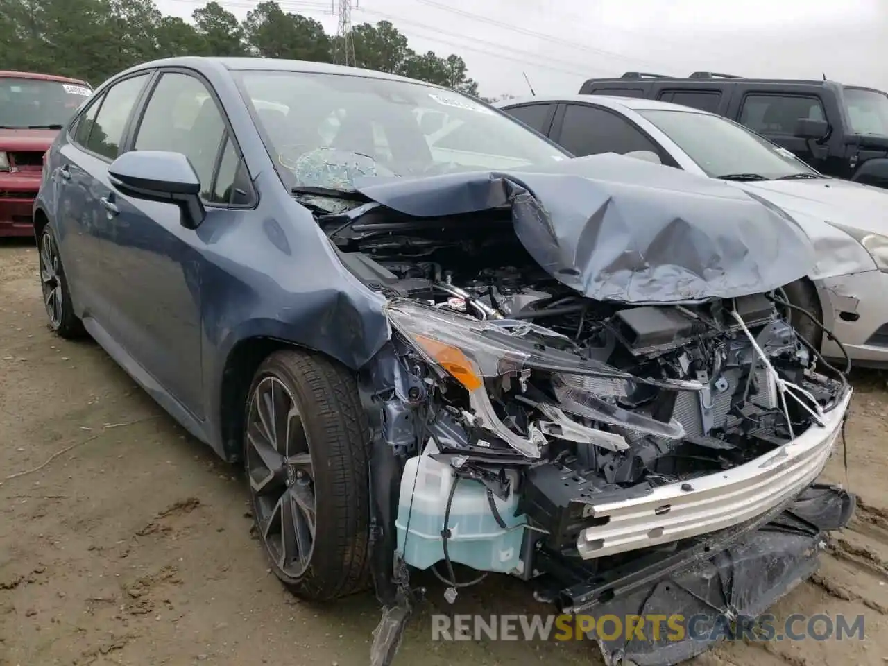 1 Photograph of a damaged car JTDS4MCE7NJ086159 TOYOTA COROLLA 2022