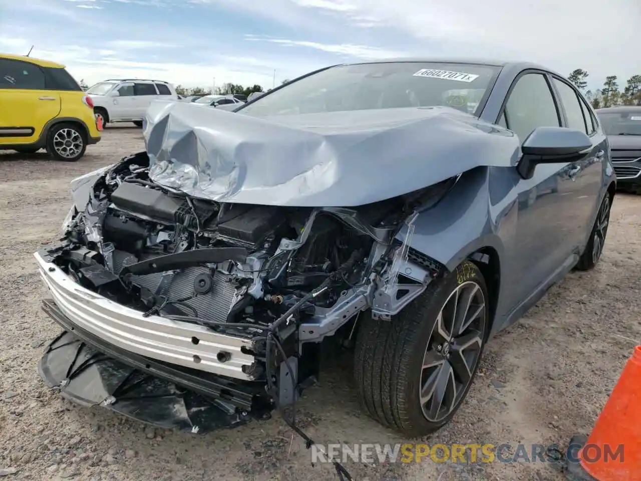 2 Photograph of a damaged car JTDS4MCE7NJ086159 TOYOTA COROLLA 2022