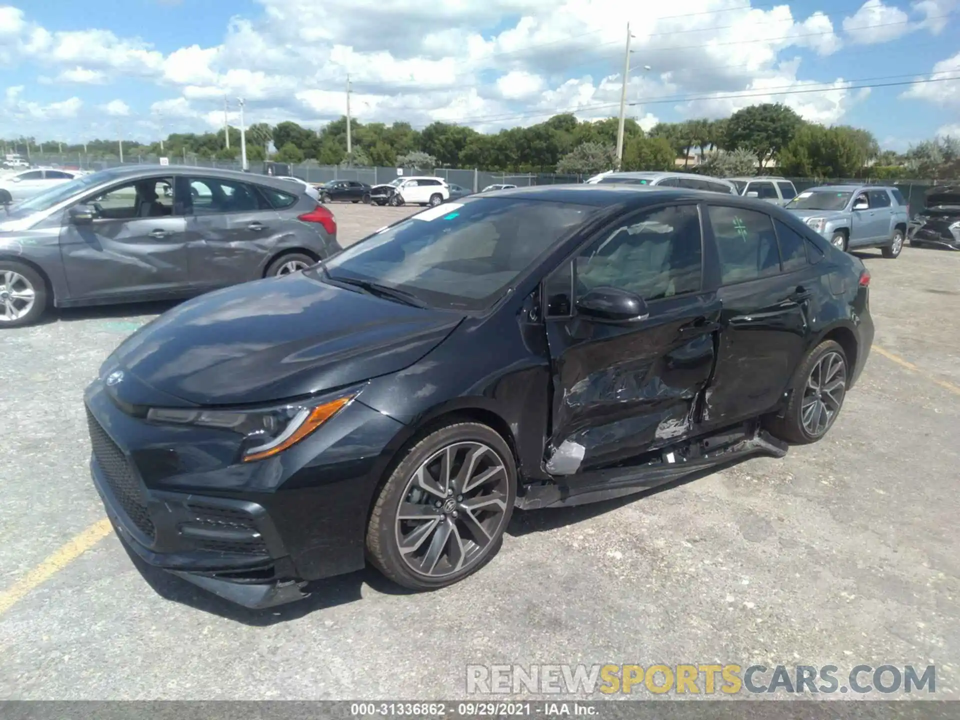 2 Photograph of a damaged car JTDS4MCE7NJ086288 TOYOTA COROLLA 2022