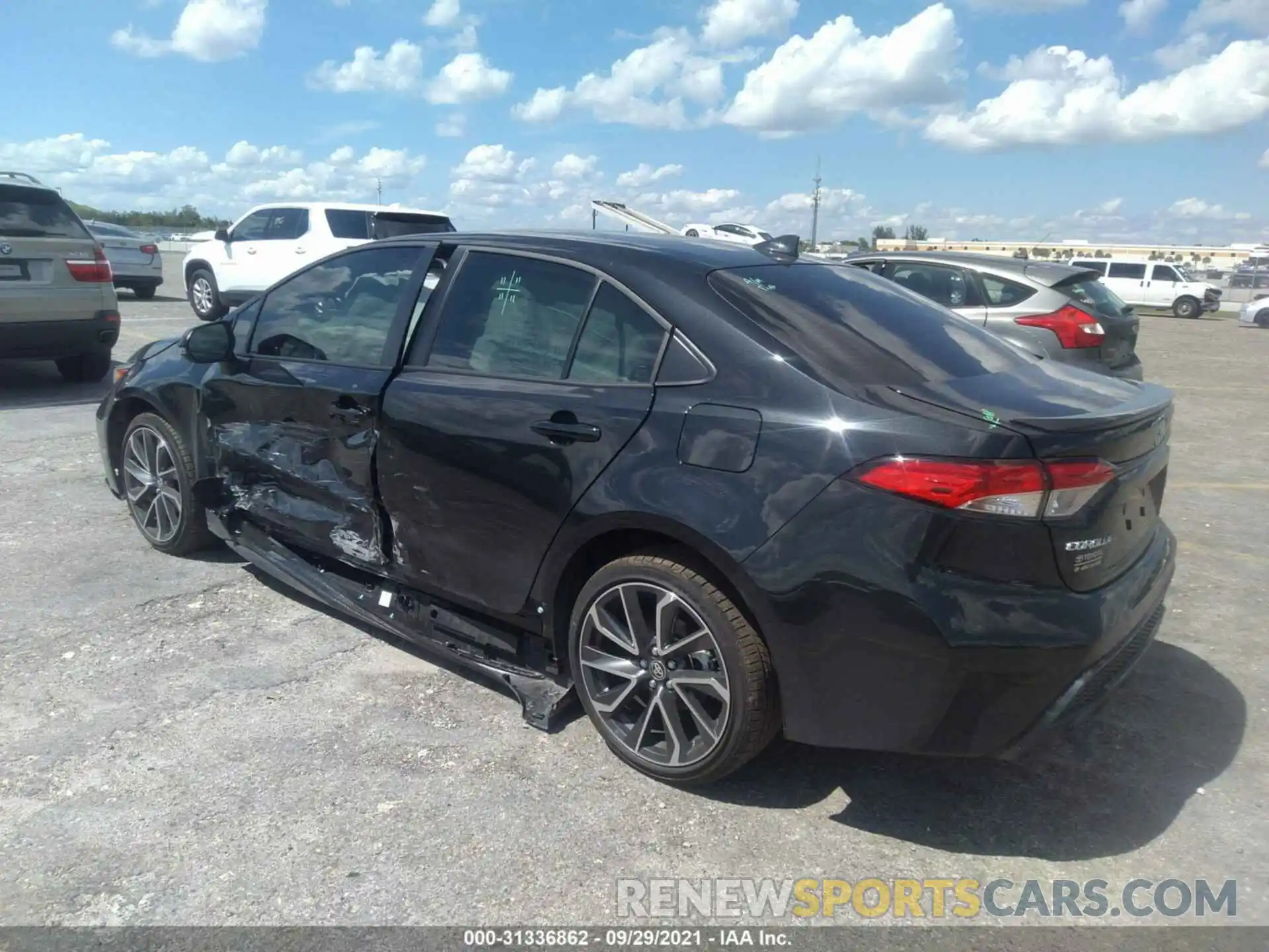 3 Photograph of a damaged car JTDS4MCE7NJ086288 TOYOTA COROLLA 2022