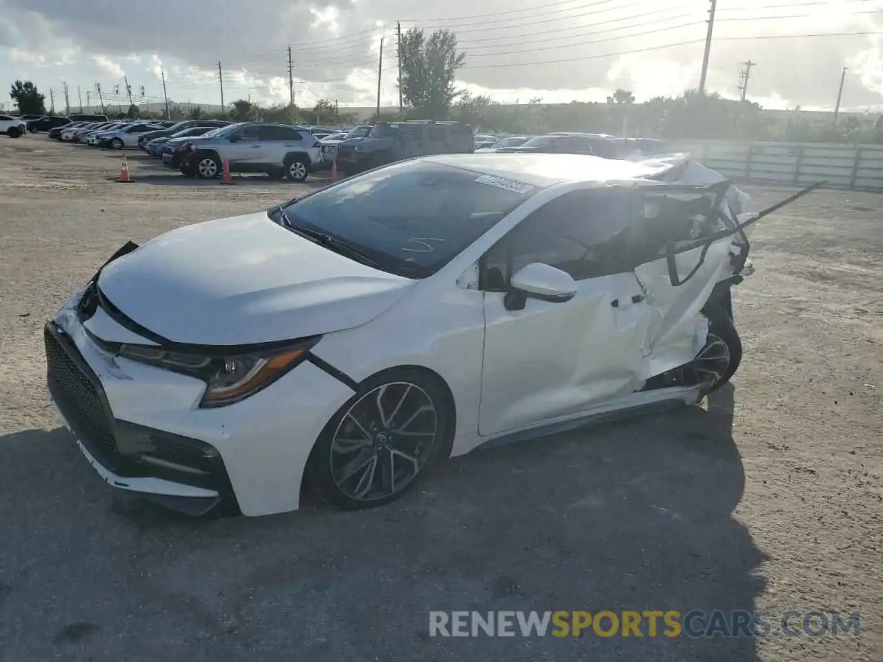 1 Photograph of a damaged car JTDS4MCE7NJ087165 TOYOTA COROLLA 2022