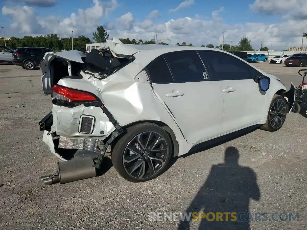 3 Photograph of a damaged car JTDS4MCE7NJ087165 TOYOTA COROLLA 2022