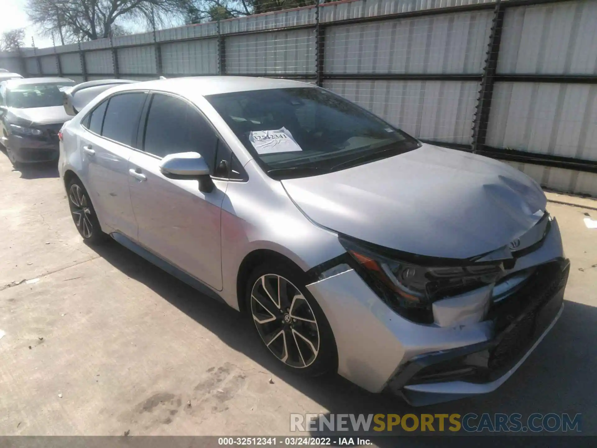 1 Photograph of a damaged car JTDS4MCE7NJ088879 TOYOTA COROLLA 2022