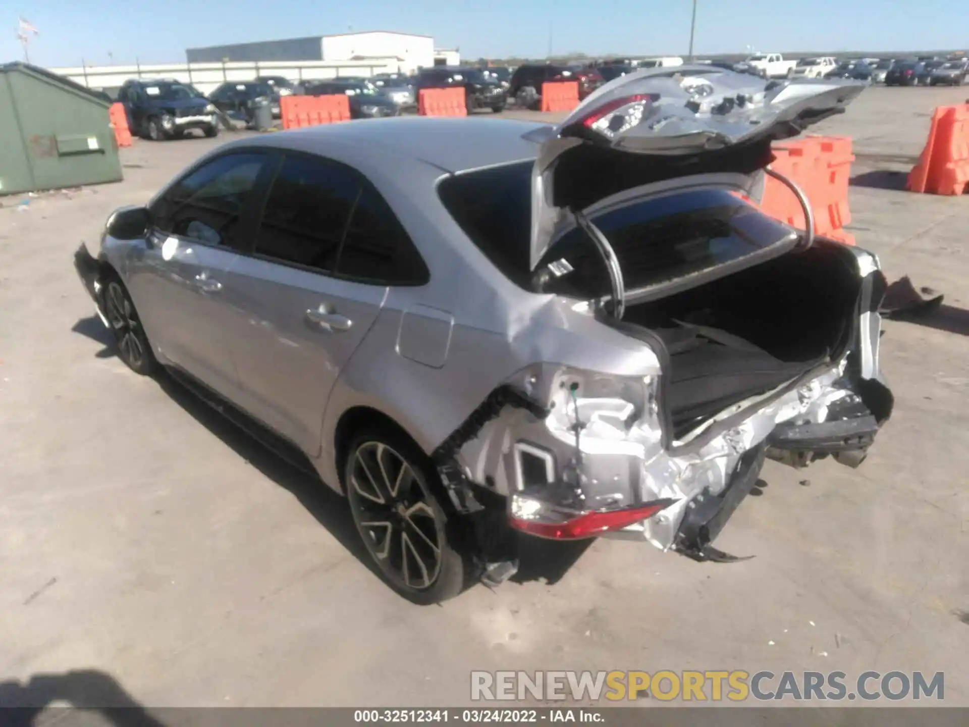 3 Photograph of a damaged car JTDS4MCE7NJ088879 TOYOTA COROLLA 2022