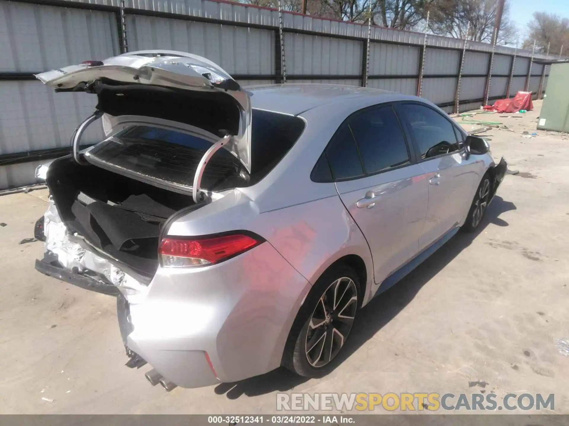 4 Photograph of a damaged car JTDS4MCE7NJ088879 TOYOTA COROLLA 2022