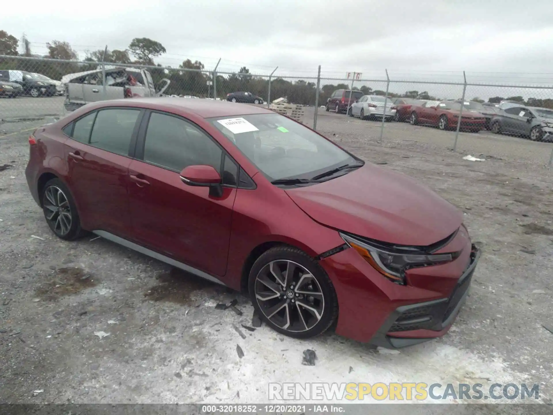 1 Photograph of a damaged car JTDS4MCE7NJ090597 TOYOTA COROLLA 2022