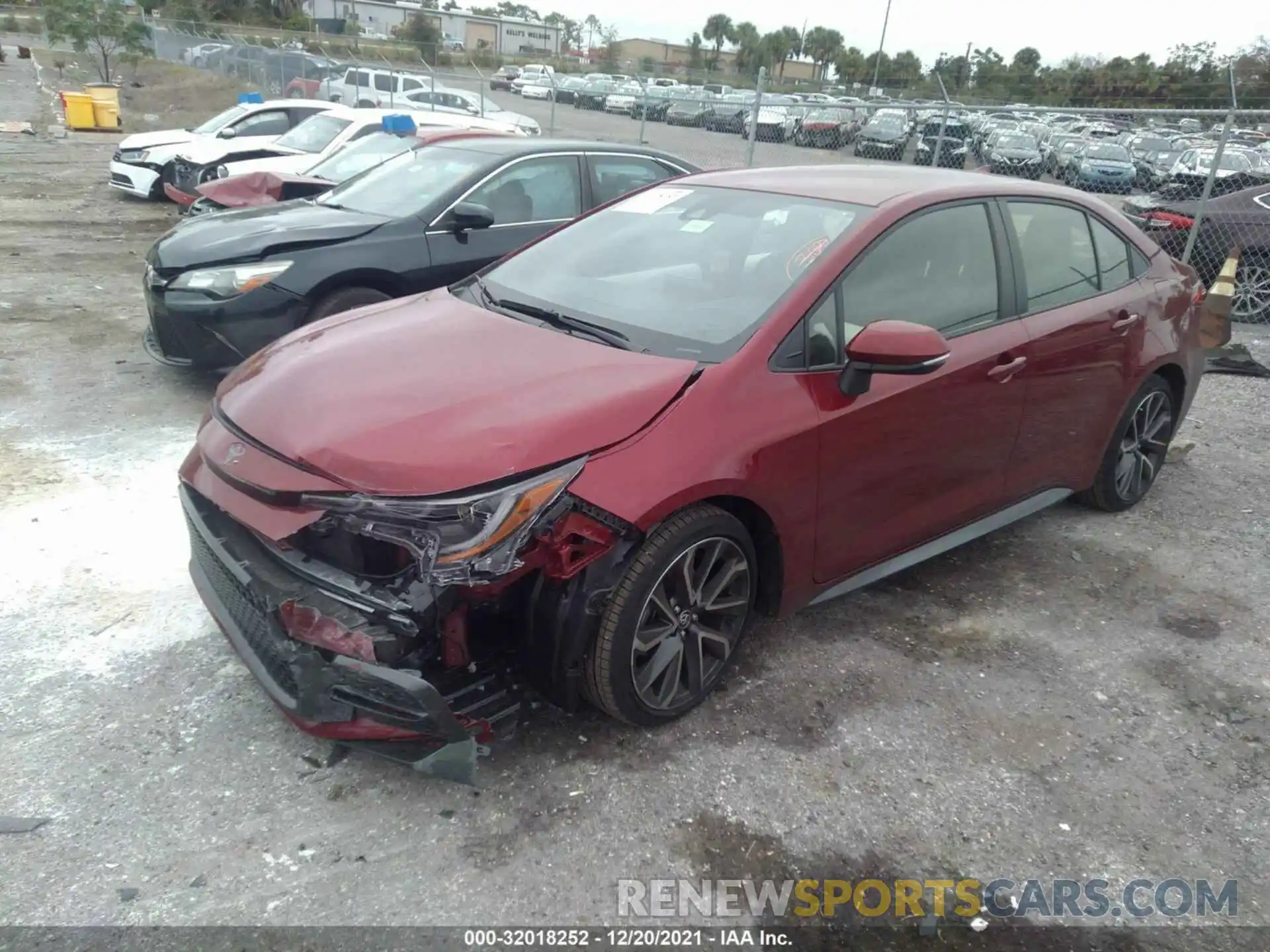 2 Photograph of a damaged car JTDS4MCE7NJ090597 TOYOTA COROLLA 2022