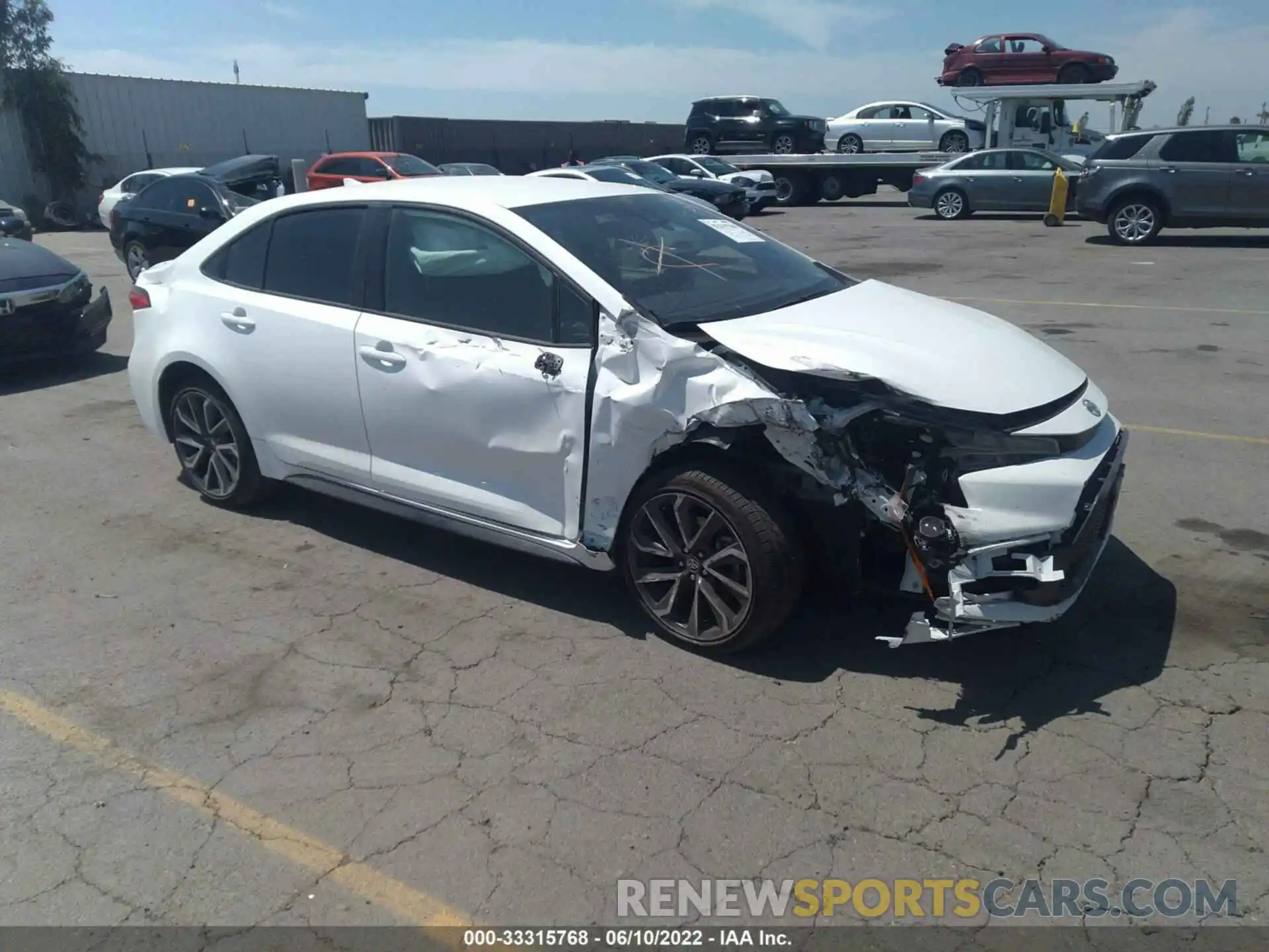 1 Photograph of a damaged car JTDS4MCE8N3501283 TOYOTA COROLLA 2022